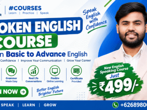 Learn Spoken English the RIGHT Way — From Basic to Advanced — For Just ₹499! Struggling to speak English fluently and confidently? This complete Spoken English course is designed to take you from ZERO to FLUENT, step by step — no matter your current level! ✅ What You'll Learn: ✔️ Basic English Grammar Made Simple ✔️ Daily Use Sentences & Vocabulary ✔️ Confidence Building for Real Conversations ✔️ Advanced Speaking Techniques & Fluency Practice ✔️ Interview & Public Speaking Skills 💰 Special Launch Price: Only ₹499 (Limited Time Offer) 🎓 Perfect for Students, Job Seekers, and Professionals 📌 Enroll Now: [https://omeshwar.com/courses/how-to-learn-spoken-english-fluently/] 📱 For Queries, Contact:( 6268980079] 👉 Don't forget to LIKE, SHARE & SUBSCRIBE for more English learning content! 🔔 Turn on notifications so you never miss an update! #SpokenEnglish #EnglishCourse #LearnEnglish #EnglishSpeaking #FluentEnglish #EnglishForBeginners #EnglishTips #₹499Course #SpokenEnglishCourse #EnglishGrammar